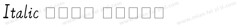 Italic 意大利体字体转换